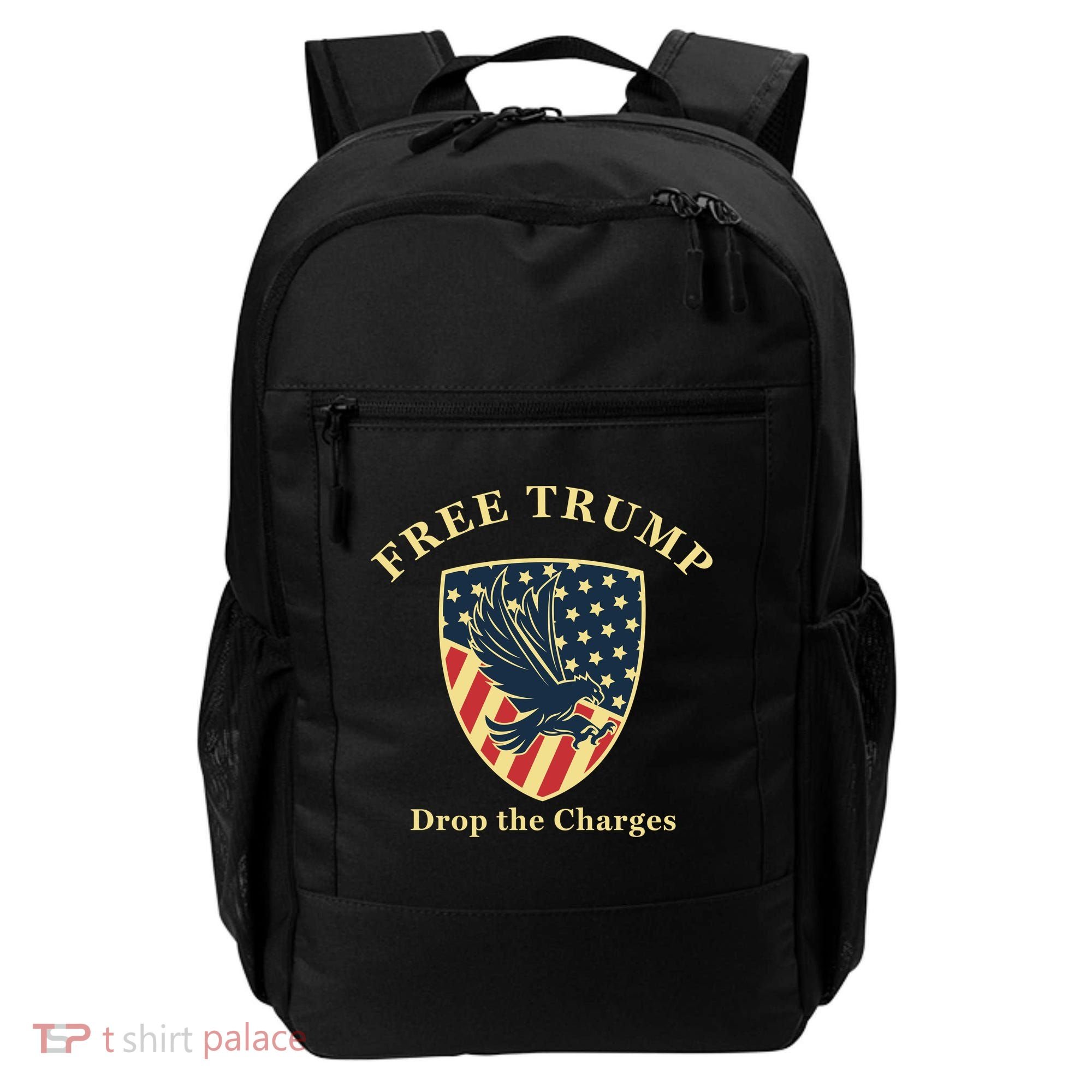 Free Donald Trump MAGA Conservative Backpack