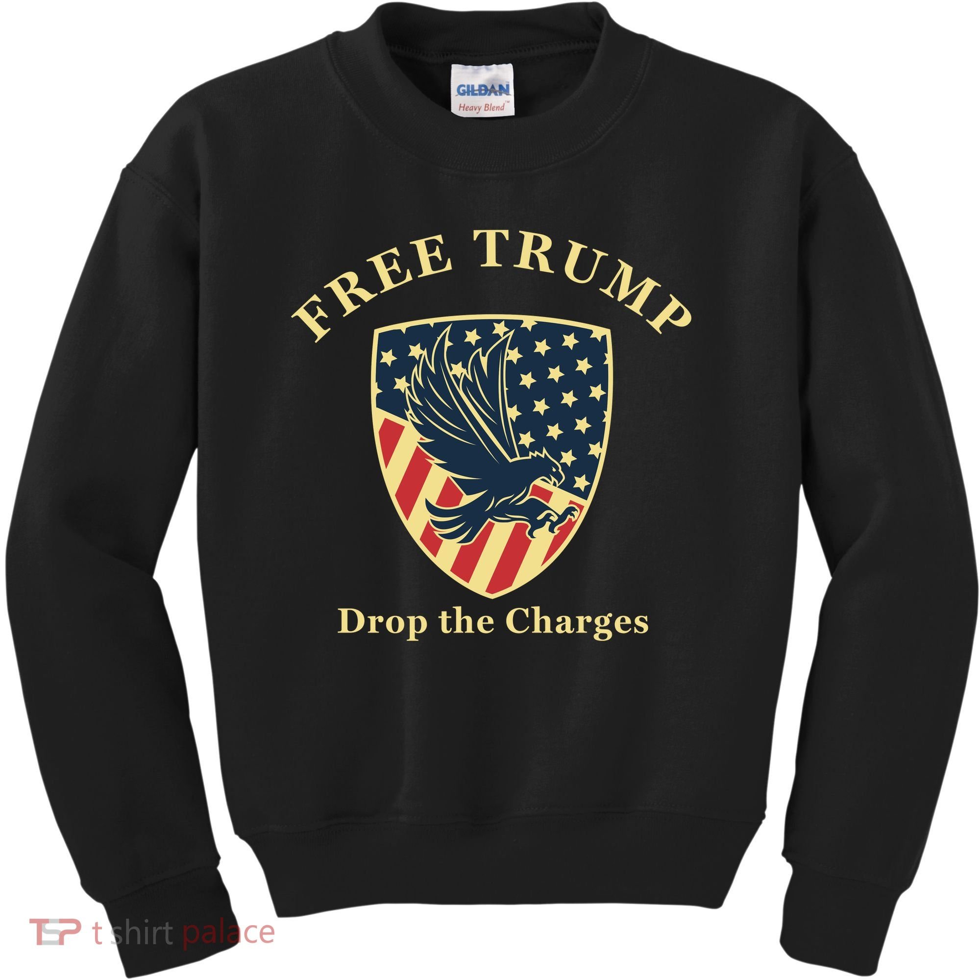 Free Donald Trump MAGA Conservative Kids Sweatshirt