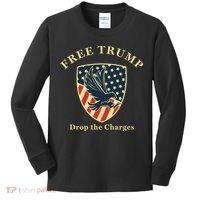 Free Donald Trump MAGA Conservative Kids Long Sleeve Shirt thumb 0