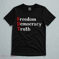 Freedom Democracy & Truth Foxtrots Deltas Tangos Resist T-Shirt thumb 5