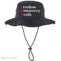 Freedom Democracy & Truth Foxtrots Deltas Tangos Resist Bucket Hat thumb 0