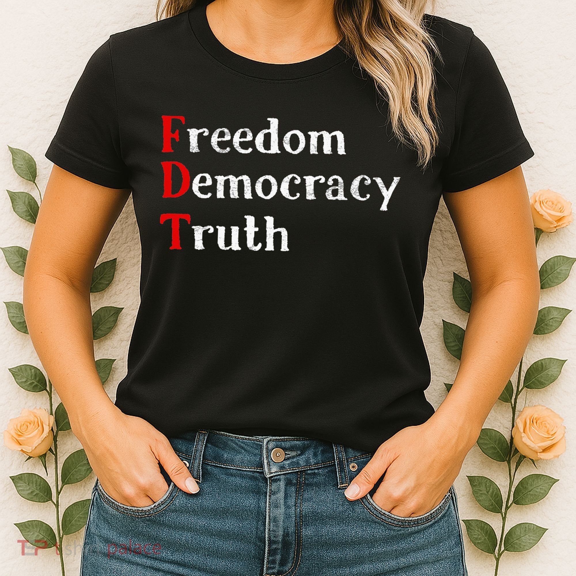 Freedom Democracy & Truth Foxtrots Deltas Tangos Resist Women's T-Shirt