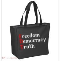 Freedom Democracy & Truth Foxtrots Deltas Tangos Resist Tote Bag thumb 2