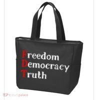 Freedom Democracy & Truth Foxtrots Deltas Tangos Resist Tote Bag thumb 3
