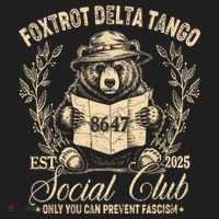 Foxtrot Delta Tango Social Club Only You Can Prevent Fascism Beanie thumb 2