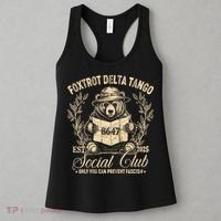 Foxtrot Delta Tango Social Club Only You Can Prevent Fascism Women's Tank Top thumb 3