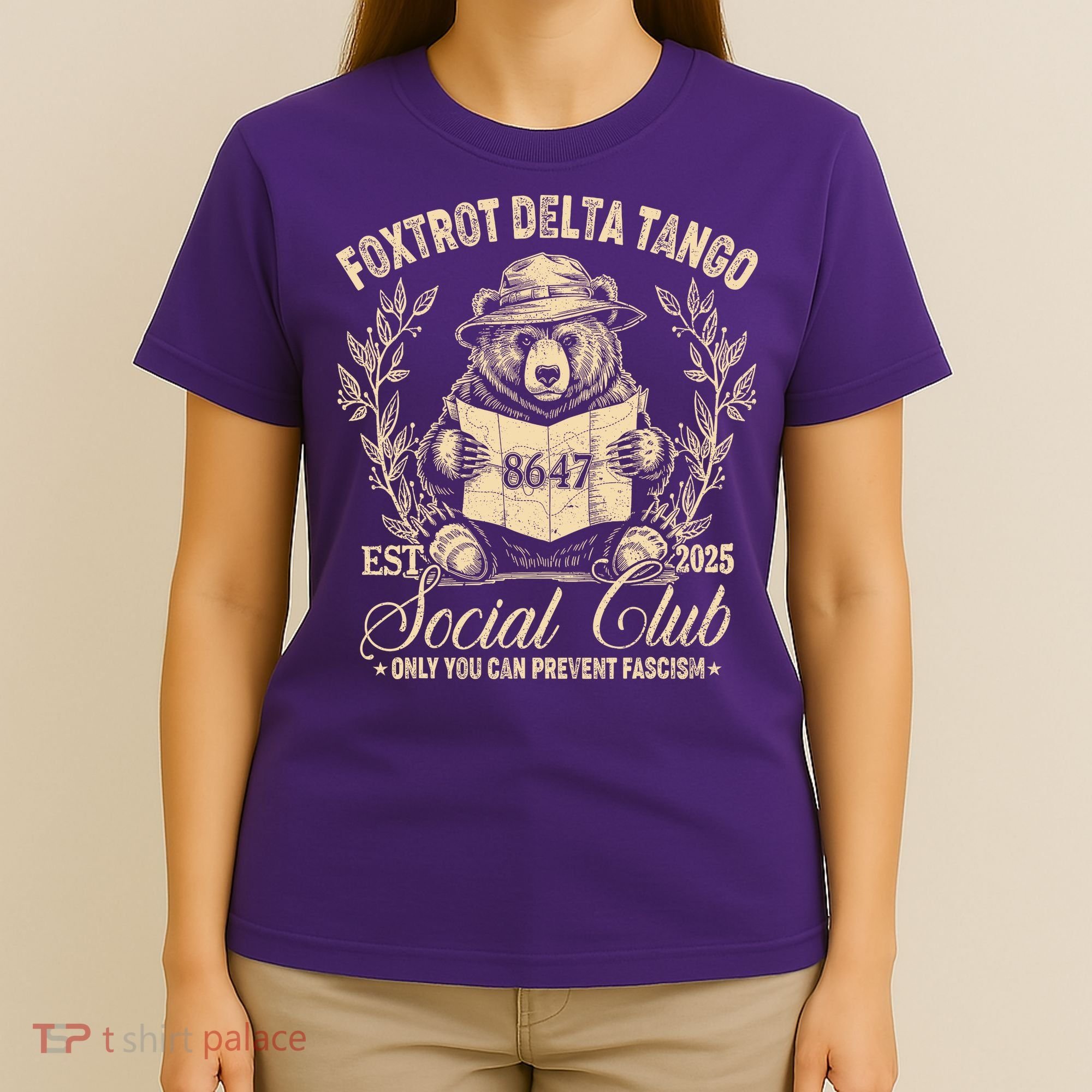 Foxtrot Delta Tango Social Club Only You Can Prevent Fascism T-Shirt