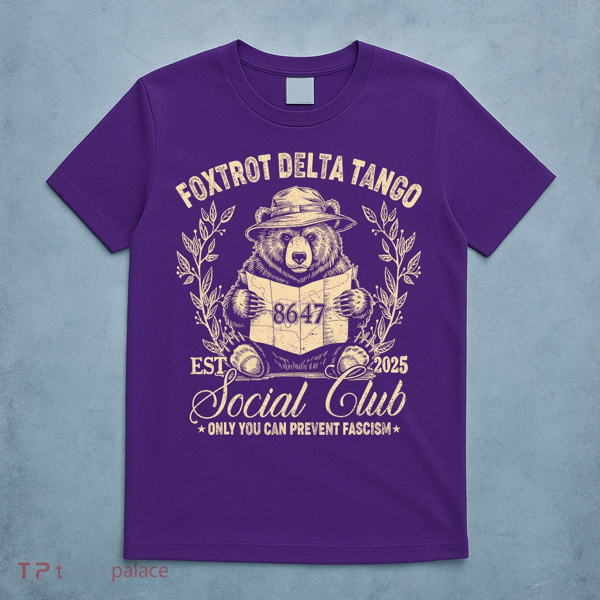 Foxtrot Delta Tango Social Club Only You Can Prevent Fascism T-Shirt