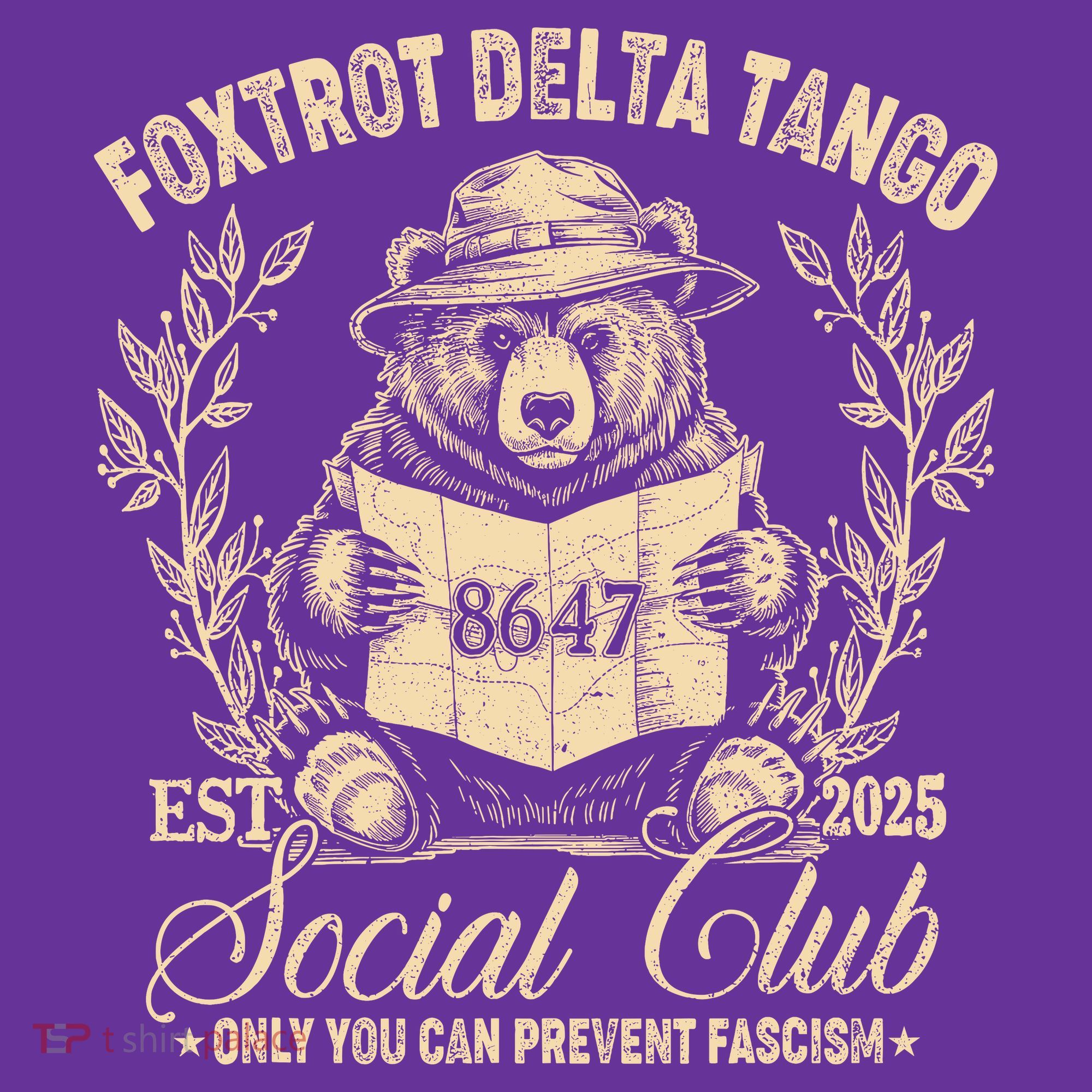 Foxtrot Delta Tango Social Club Only You Can Prevent Fascism T-Shirt