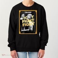 Fight Donald Trump Meme Coin Crypto President Women's Sweatshirt thumb 0