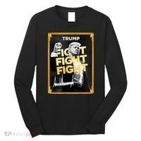 Fight Donald Trump Meme Coin Crypto President Long Sleeve Shirt thumb 0