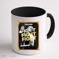 Fight Donald Trump Meme Coin Crypto President Coffee Mug thumb 1