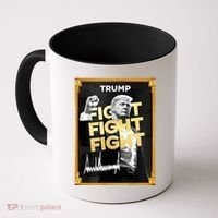 Fight Donald Trump Meme Coin Crypto President Coffee Mug thumb 0