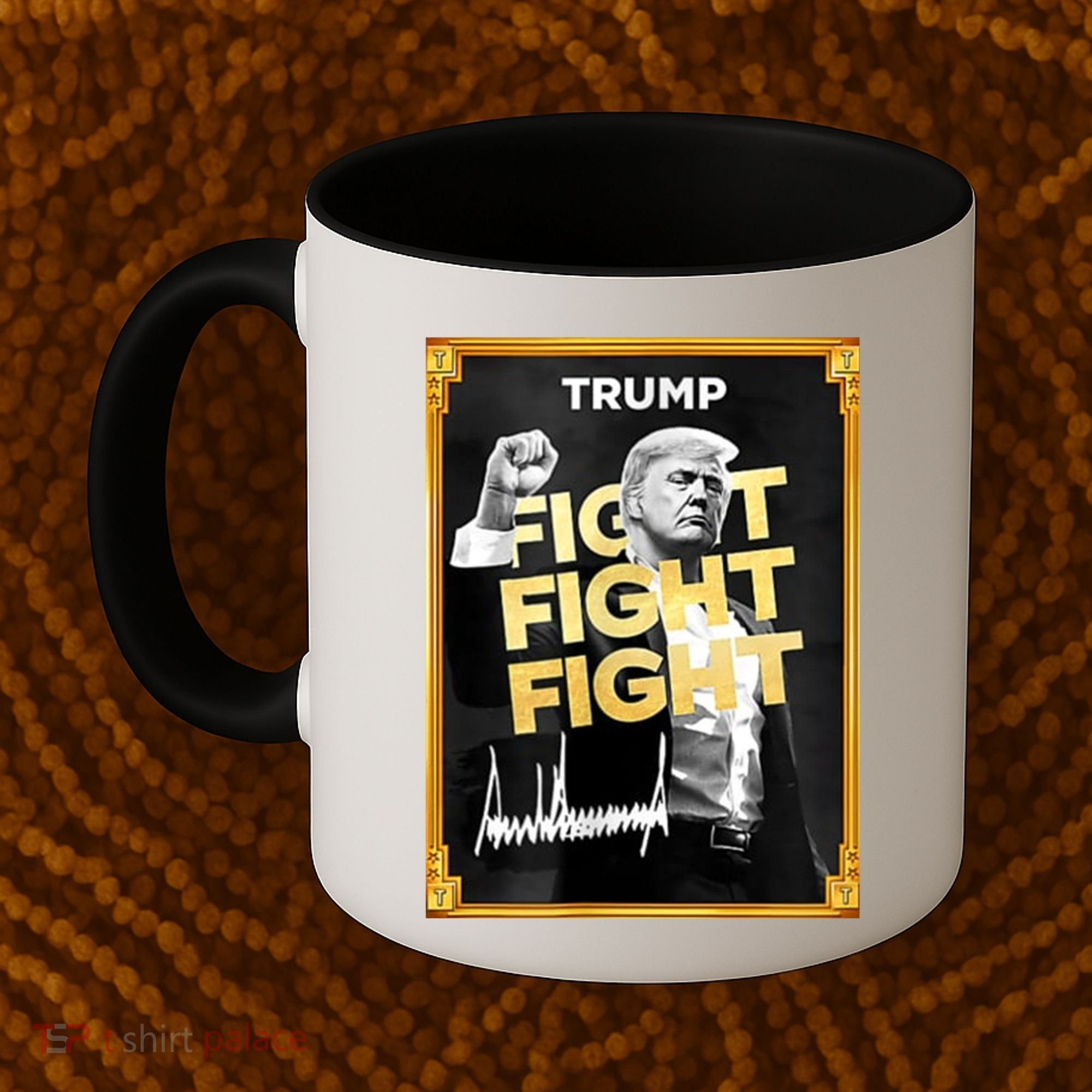 Fight Donald Trump Meme Coin Crypto President Coffee Mug