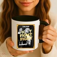 Fight Donald Trump Meme Coin Crypto President Coffee Mug thumb 3