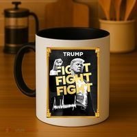 Fight Donald Trump Meme Coin Crypto President Coffee Mug thumb 4