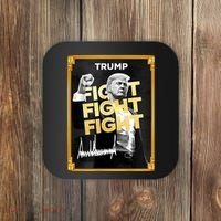 Fight Donald Trump Meme Coin Crypto President Coaster thumb 0