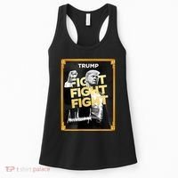Fight Donald Trump Meme Coin Crypto President Women's Tank Top thumb 0