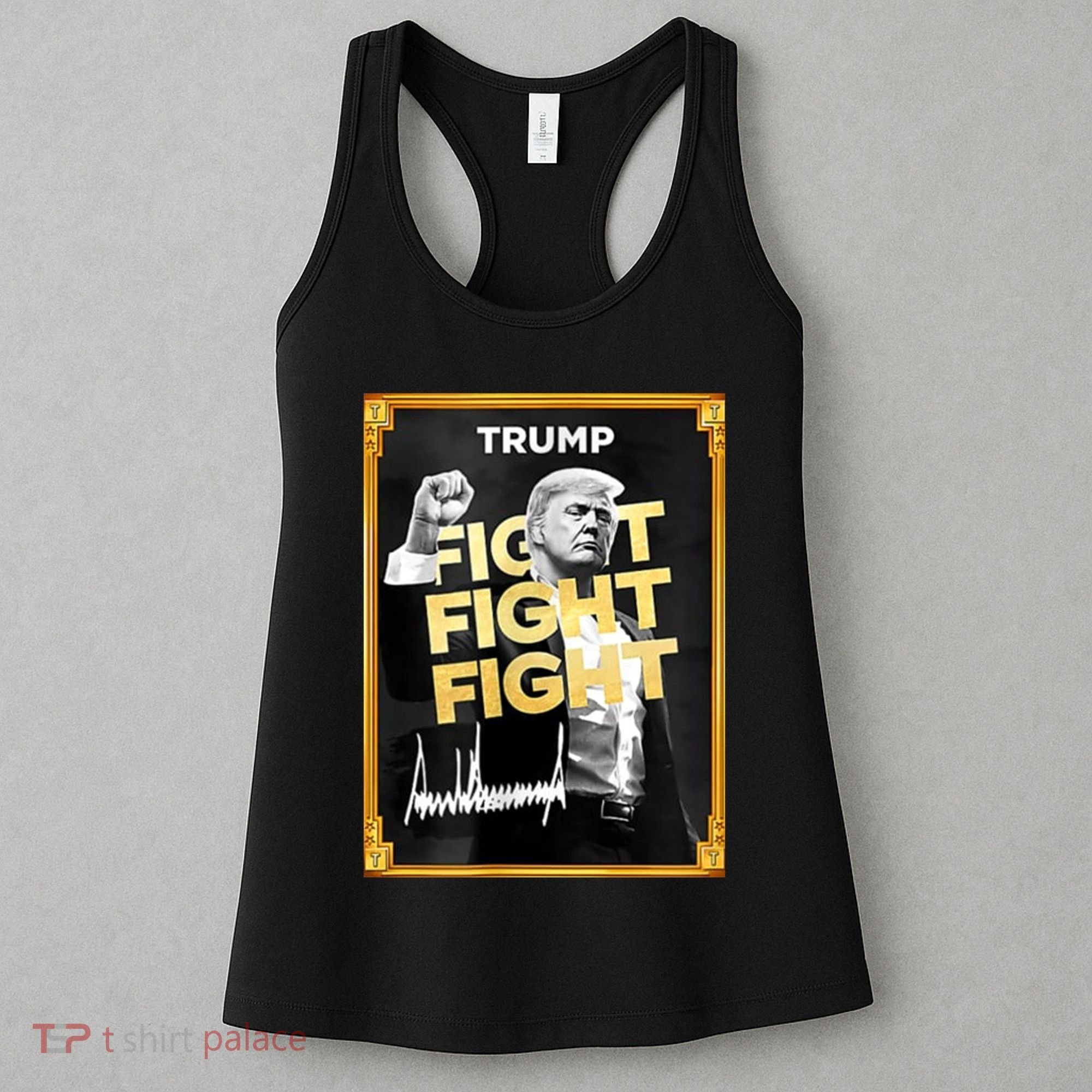 Fight Donald Trump Meme Coin Crypto President Women's Tank Top