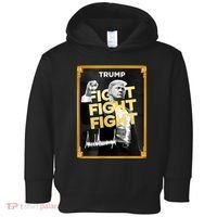 Fight Donald Trump Meme Coin Crypto President Toddler Hoodie thumb 0