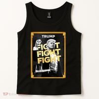 Fight Donald Trump Meme Coin Crypto President Tank Top thumb 2