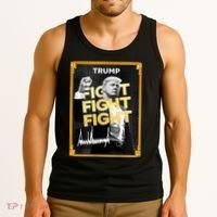 Fight Donald Trump Meme Coin Crypto President Tank Top thumb 3