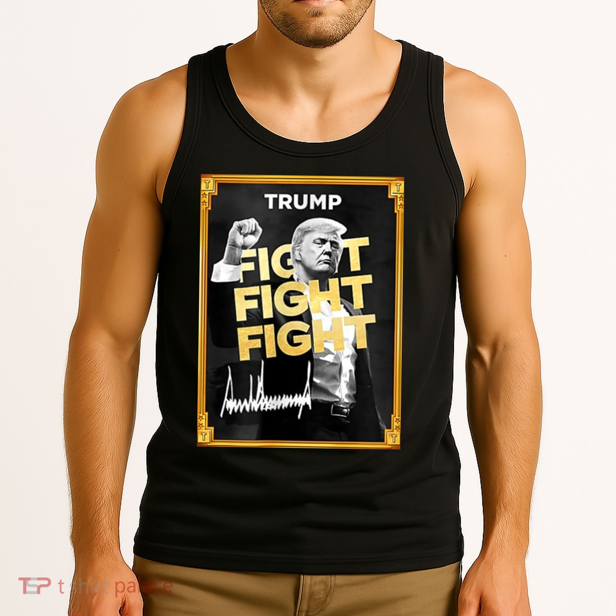 Fight Donald Trump Meme Coin Crypto President Tank Top