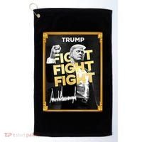 Fight Donald Trump Meme Coin Crypto President Golf Towel thumb 0