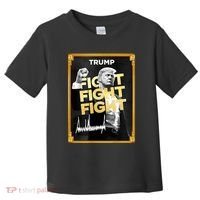 Fight Donald Trump Meme Coin Crypto President Toddler T-Shirt thumb 0