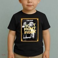Fight Donald Trump Meme Coin Crypto President Toddler T-Shirt thumb 2