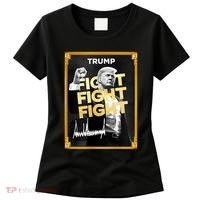 Fight Donald Trump Meme Coin Crypto President Women's T-Shirt thumb 0
