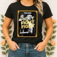 Fight Donald Trump Meme Coin Crypto President Women's T-Shirt thumb 2