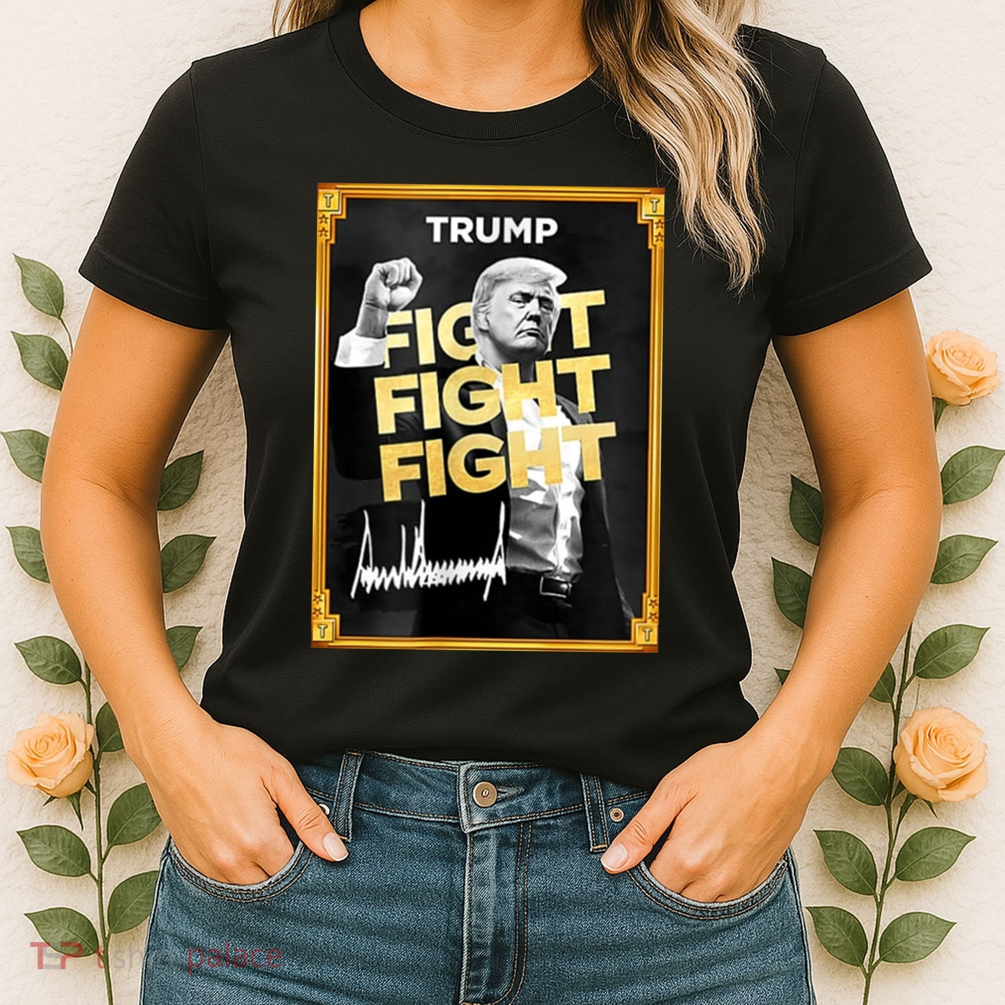 Fight Donald Trump Meme Coin Crypto President Women's T-Shirt