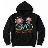 Flourish Dream Thrive Floral Bike Subtle 8647 Trump Resist Hoodie thumb 0