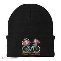 Flourish Dream Thrive Floral Bike Subtle 8647 Trump Resist Beanie thumb 0