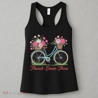 Flourish Dream Thrive Floral Bike Subtle 8647 Trump Resist Women's Tank Top thumb 3