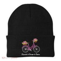 Flourish Dream Thrive Floral Bike Bicycle Subtle 8647 Trump Beanie thumb 0