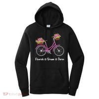 Flourish Dream Thrive Floral Bike Bicycle Subtle 8647 Trump Women's Hoodie thumb 0