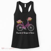Flourish Dream Thrive Floral Bike Bicycle Subtle 8647 Trump Women's Tank Top thumb 0