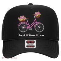 Flourish Dream Thrive Floral Bike Bicycle Subtle 8647 Trump Hat thumb 0