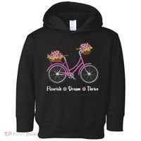 Flourish Dream Thrive Floral Bike Bicycle Subtle 8647 Trump Toddler Hoodie thumb 0