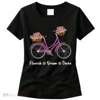 Flourish Dream Thrive Floral Bike Bicycle Subtle 8647 Trump Women's T-Shirt thumb 0