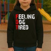 Feeling Dog Tired Fdt Anti Trump Kids Hoodie thumb 3