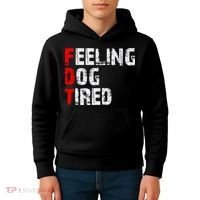 Feeling Dog Tired Fdt Anti Trump Kids Hoodie thumb 4