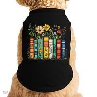 Fantasy Drama Tragedy Book Floral Subtle Anti Trump Doggie Tank thumb 0