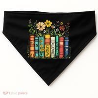 Fantasy Drama Tragedy Book Floral Subtle Anti Trump USA-Made Doggie Bandana thumb 0