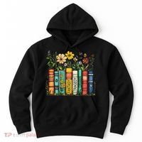 Fantasy Drama Tragedy Book Floral Subtle Anti Trump Hoodie thumb 0