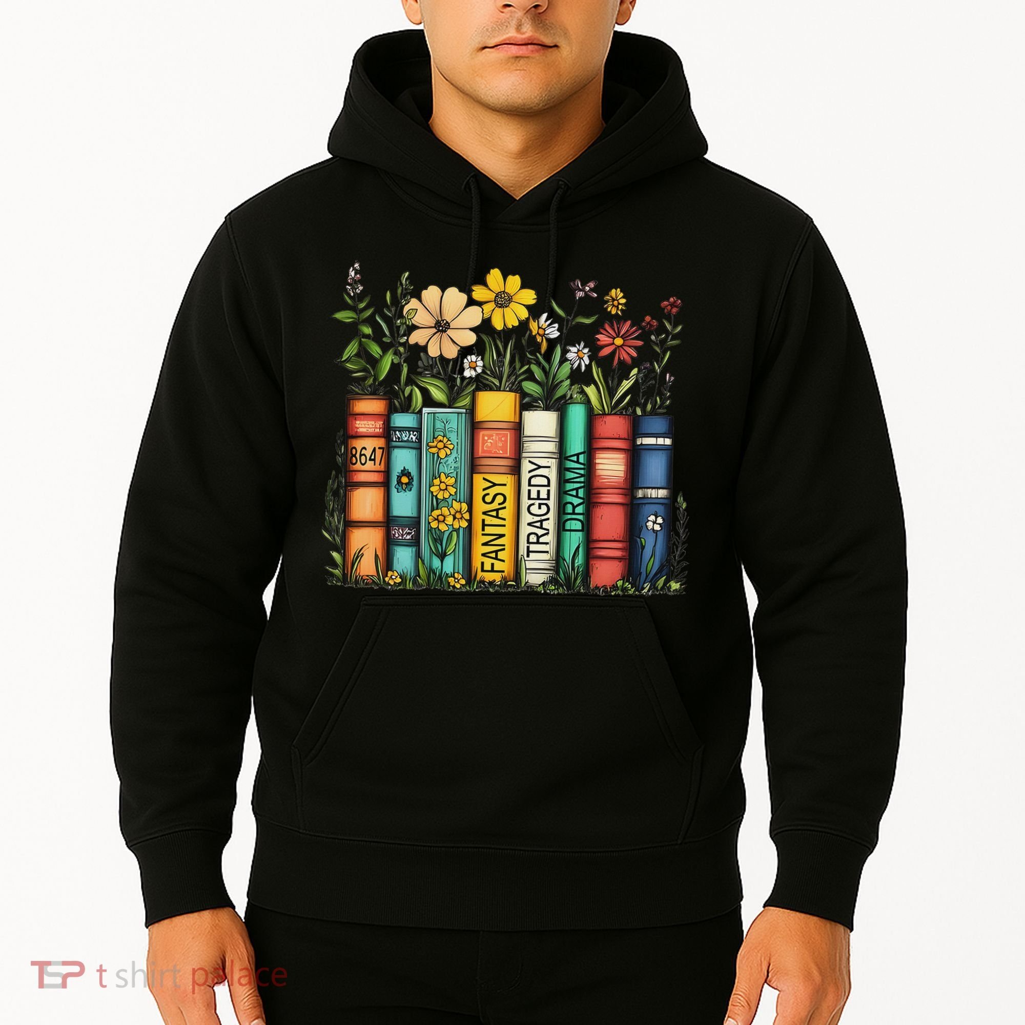 Fantasy Drama Tragedy Book Floral Subtle Anti Trump Hoodie