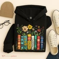 Fantasy Drama Tragedy Book Floral Subtle Anti Trump Hoodie thumb 4