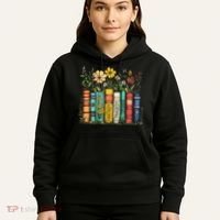 Fantasy Drama Tragedy Book Floral Subtle Anti Trump Hoodie thumb 5